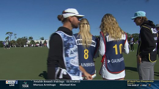 Caddie for the day Sophie Cunningham tried giving Caitlin Clark some help with the read on this putt. 😅 📺 Golf Today live on GC | LPGA | Golf Channel