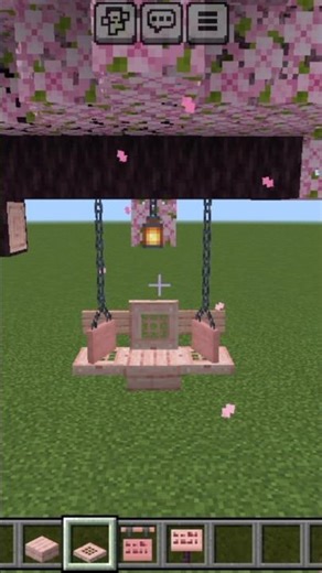 Minecraft Cherry Blossom Swing 🌸 Cute Build! || Royal Gaming #shorts