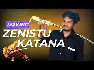 How I Made Zenitsu’s Katana with Just Cardboard pvc _ Thunder Breathing Katana in Real Life!