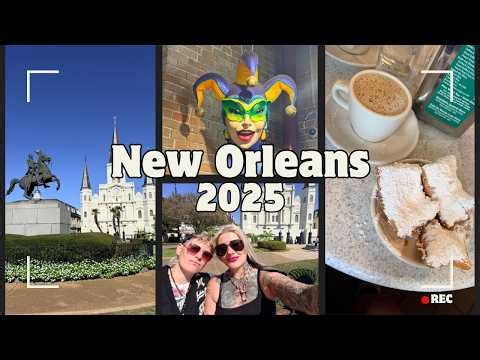 First Day in New Orleans | French Quarter, Beignets at Cafe Du Monde + Exploring NOLA at Night 🎷
