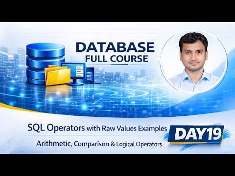 SQL Operators Explained with Raw Values Examples | Arithmetic, Comparison & Logical Operators