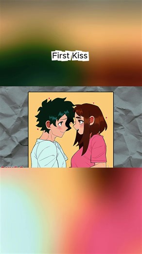 First Kiss #myheroacademia #mha #comicdub #izuocha #deku | deku my hero academia