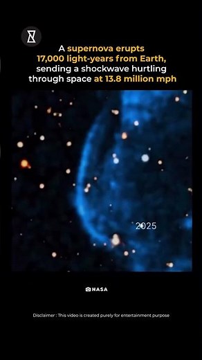 You’re Watching a Supernova Shockwave #supernova #trendingshorts #space #science