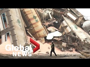 Massive train derailment in BC's Fraser Valley region