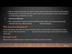 Fixing the Cannot Print What I Read Issue in Python File Handling