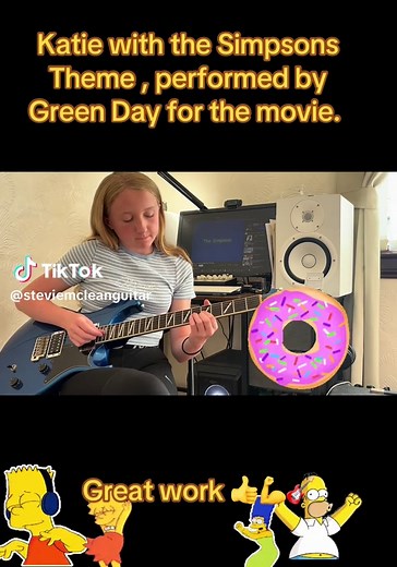 Simpsons Theme Guitar Cover by Green Day