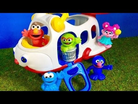 Best LEARNING Letters Compilation SESEME STREET Fisher Price Airplane ELMO Alphabet Case!