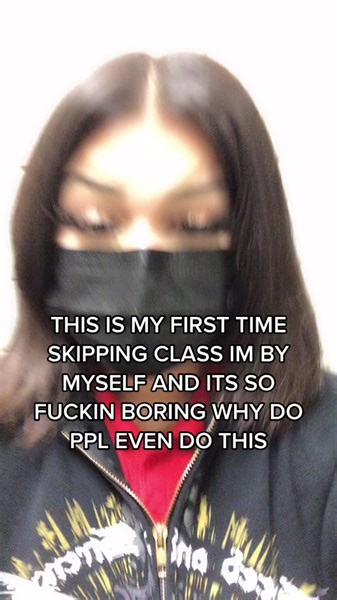 it’s boring i might as well go to class #fyp | skipping
