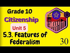 5.3. Key features of federalism