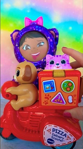 Pizza 🍕 Scooter Vtech + Moodles Doll I Satisfying Unboxing #shortsfeed #toys #cute #fun #viralshorts