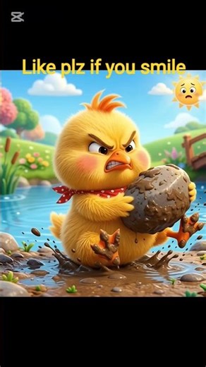 Angry Duck Funny Moment 😂🦆 | Cute Cartoon Duck #shorts