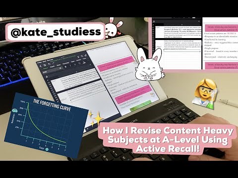 How I Revise Content Heavy Subjects At A Level Using Active Recall! 📚| Kate Studies