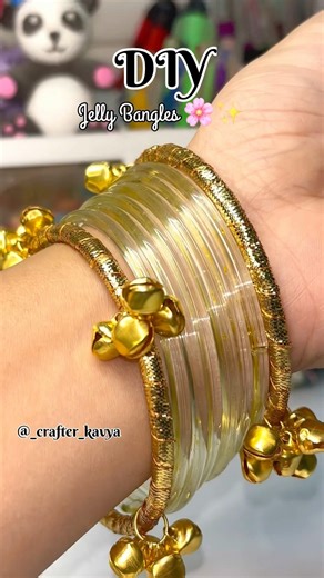 DIY Jelly Bangles🎀✨ #shorts #diy #handmade #trending #viral #craftideas #bangles