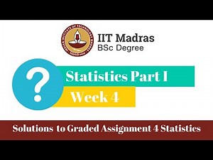 IIT Madras BSc Week 4 Statistics Solutions Part 1