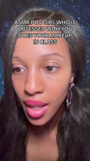 ASMR POV Girl Who is Obsessed with You Does Your Makeup in Class