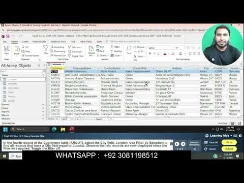 Access Chapter 1 : Simulation Training Hands-On Exercise 2 | Access Chapter 1 Simulation Training