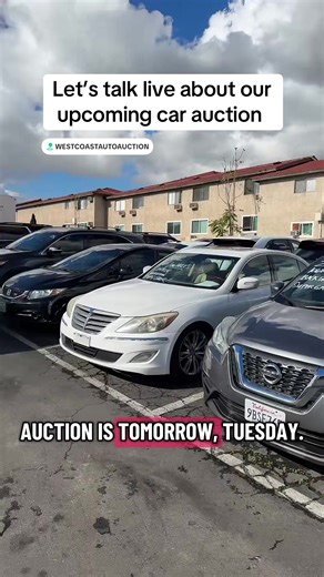 Upcoming Car Auction Live at West Coast Auto Auction