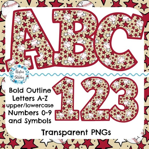 Baseball Alphabet Letters A-Z Numbers 0-9 Symbols, Transparent PNG Digital File, Bulletin Board Walls, Printable Party Banner, Diamondbacks - Etsy