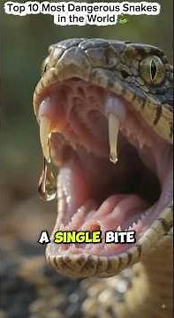 🐍 Top 10 Most Dangerous Snakes in the World 😱 #1 Will Shock You!