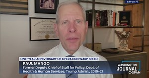 Washington Journal: Paul Mango Discusses the One-Year Anniversary of Operation Warp Speed