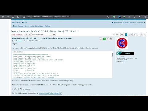 Europa Universalis IV new Cheat engine Table 1.32.0