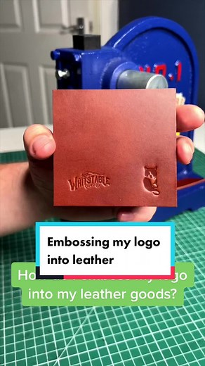 Embossing Logo on Leather Goods Tutorial