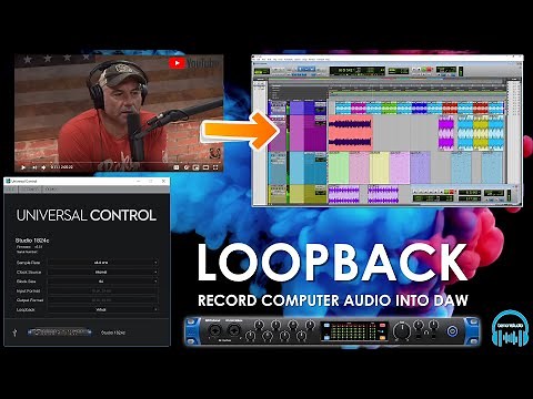 PreSonus Universal Control Loopback - Record Computer/YouTube Audio Into Your DAW