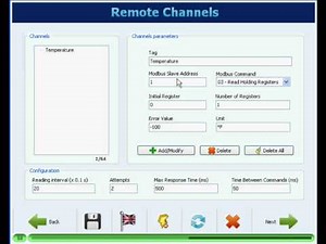 FieldLogger - Remote Channels Configuration