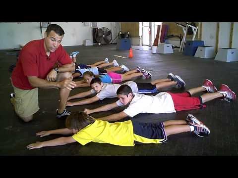 Superman Exercise for Kids