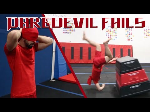Daredevil Fails - Blindfolded Parkour