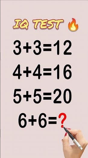 🔥 Can You Solve This Math Pattern? 99% Fail This IQ Challenge!