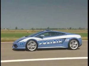 Lamborghini Police Car in Action
