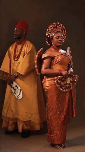 Elegant Nigerian Traditional Wedding Oufits | designer credit: tophertonystyling & scissored by Esse