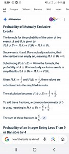 Probability of an Integer Being Less Than 9 or Divisible by 4... | Filo