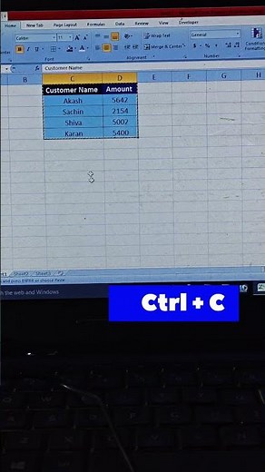how to convert vertical data to horizontal in ms excel #excel #tricks