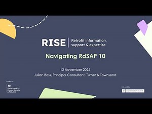 Navigating RdSAP 10 | RISE Masterclass