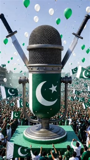 World’s Biggest Microphone Shape Pakistan Flag Cake 🇵🇰🎤 | 14 August Celebration