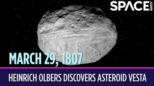 OTD in space – March 29: Heinrich Olbers discovers asteroid Vesta