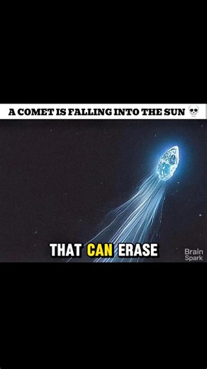 Imagine traveling for billions of years, just to be erased in a second. 🌌🔥 #Comet #Sungrazer