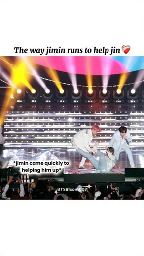 Jin falls during a performance || #bts #jin #btsarmy #jimin