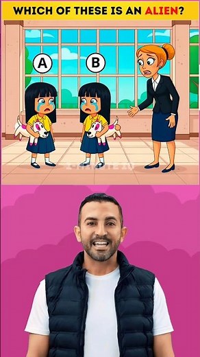 Which Of these Is An Alien ? IQ Test 🤔 Only 1% Will Guess Correctly! #shorts #challenge