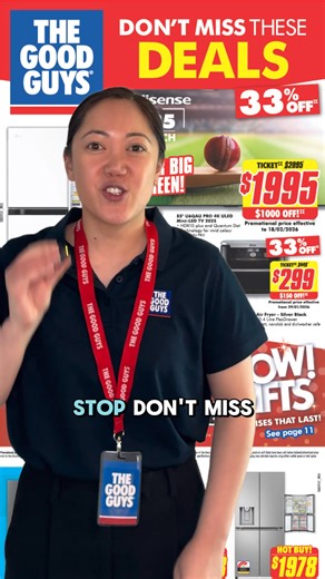 Don't miss these Deals! Get in quick for fantastic deals on TVs, Cooktops, Washers, Fridges and more at The Good Guys! | The Good Guys