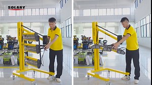 Solary Baking Infrared Paint Curing Lamp - 3KW 220V Movable Short Wave Infrared Lamps for Paint Booth with Timer