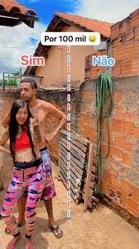 Por 100 mil 🤑 #simounão #quiz #casalsagazz #humor #vitinhohsagazz #viral #casal #perguntas #short