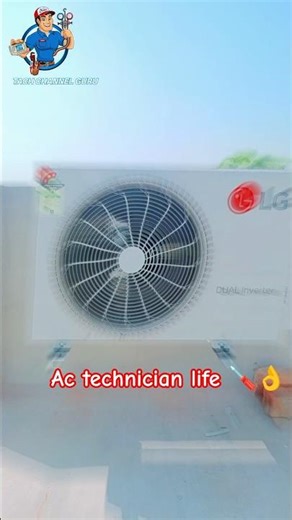 LG AC installation 🪛📈🚀🧬 #music #airconditioner #viral #ac #lgac #YouTube short#short video#sehar