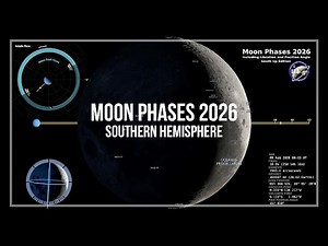 2026 Moon Phases - Southern Hemisphere