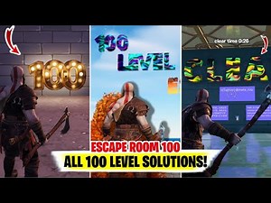 ESCAPE ROOM 100 Fortnite (All 100 Level Solutions) | Metarou ESCAPE ROOM 100 fortnite