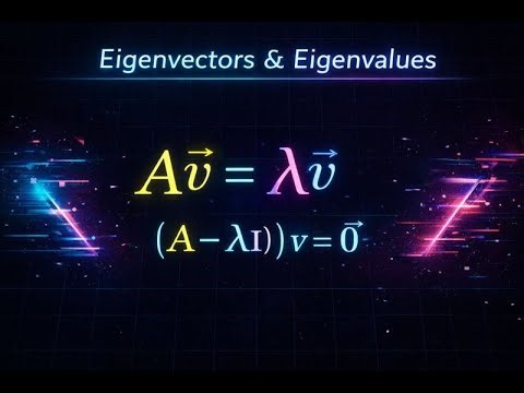 Eigenvectors & Eigenvalues: A Stunning Cinematic Visualization