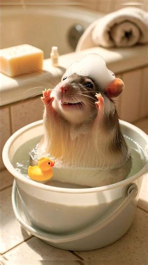 Rat Got Caught Bathing 😂🐭