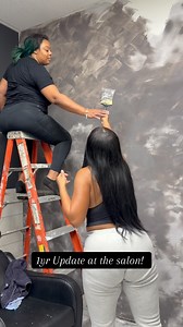 8.6K views · 416 reactions | Hey Bestiessss  Just a little upgrade ✨ Paint: @jamesalexanderpaint Plants, towel rack, wall rack, & cabinets @Amazon #houstonsalon #houstonstylist #salondecor #tiktokpartner #diy | Natalie Chatman | Facebook